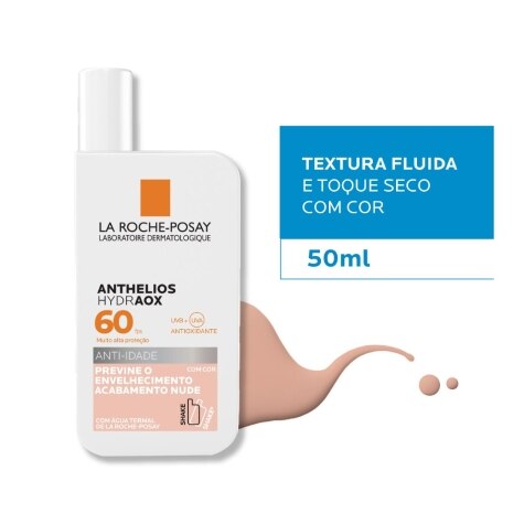 Protetor Solar Facial La Roche-Posay Anthelios Hydraox FPS60 Com