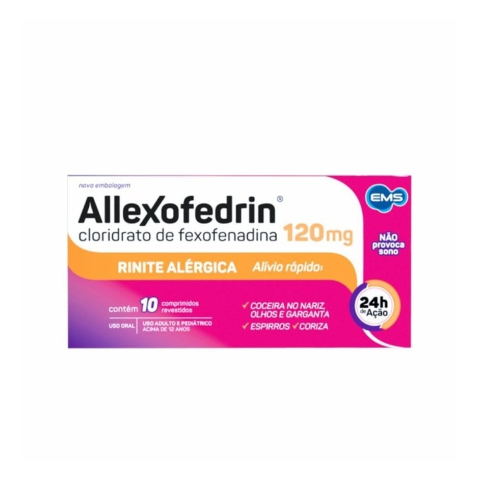 Allexofedrin 120mg 10 Comprimidos Revestidos — Qualidoc
