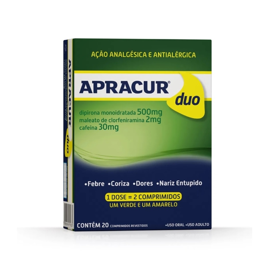 Apracur Duo 20 Comprimidos Revestidos — Qualidoc