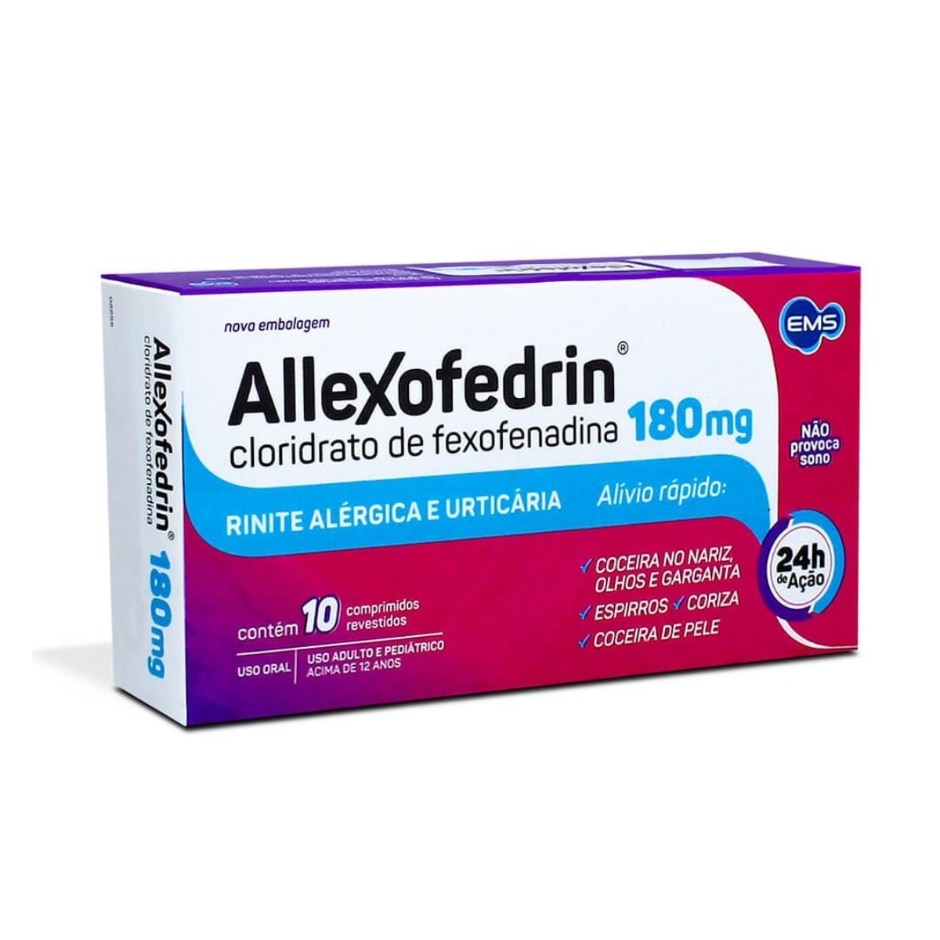 Qualidoc | Allexofedrin D 120mg + 60mg 10 Comprimidos Revestidos